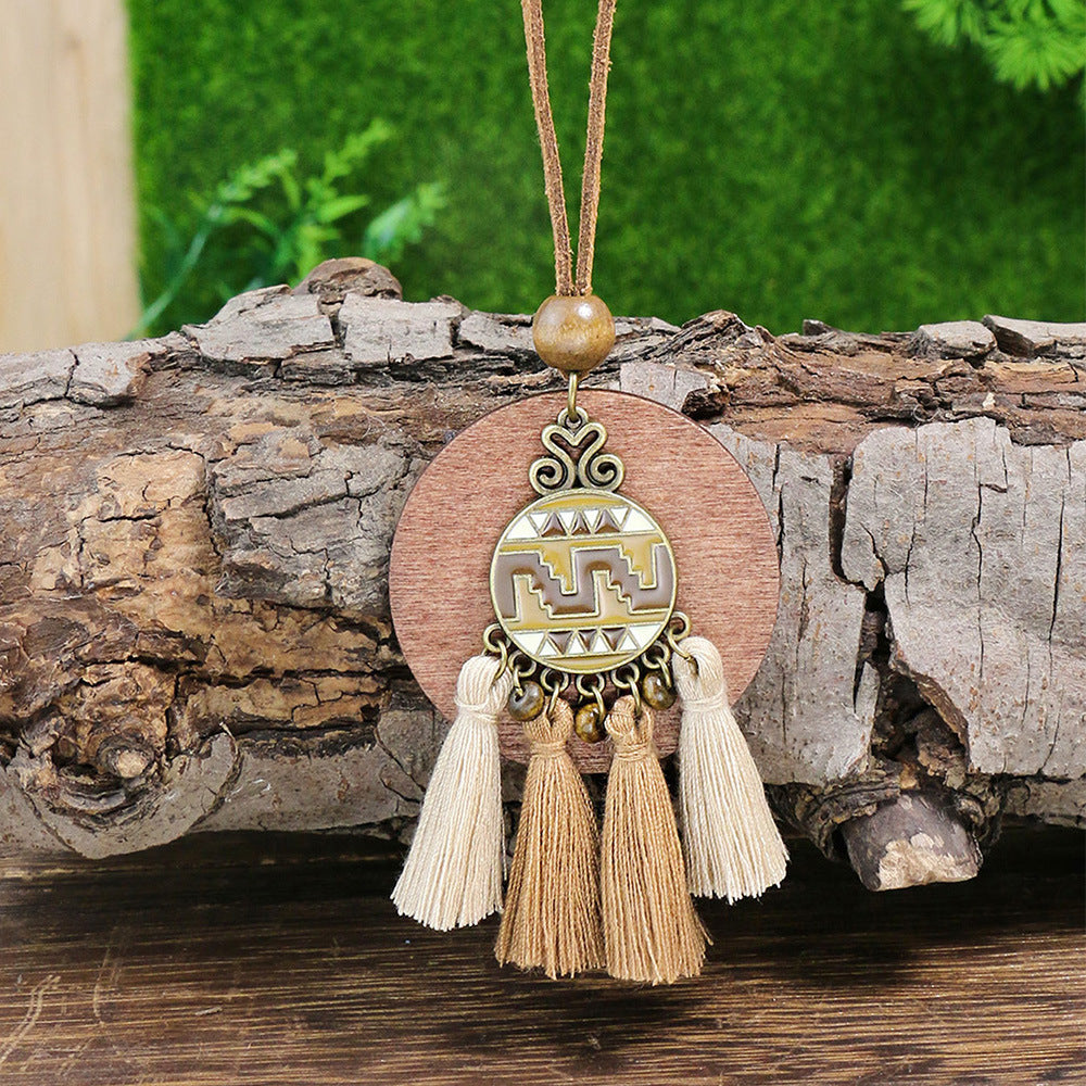 Wholesale Palace Vintage Tassel Earrings Necklace