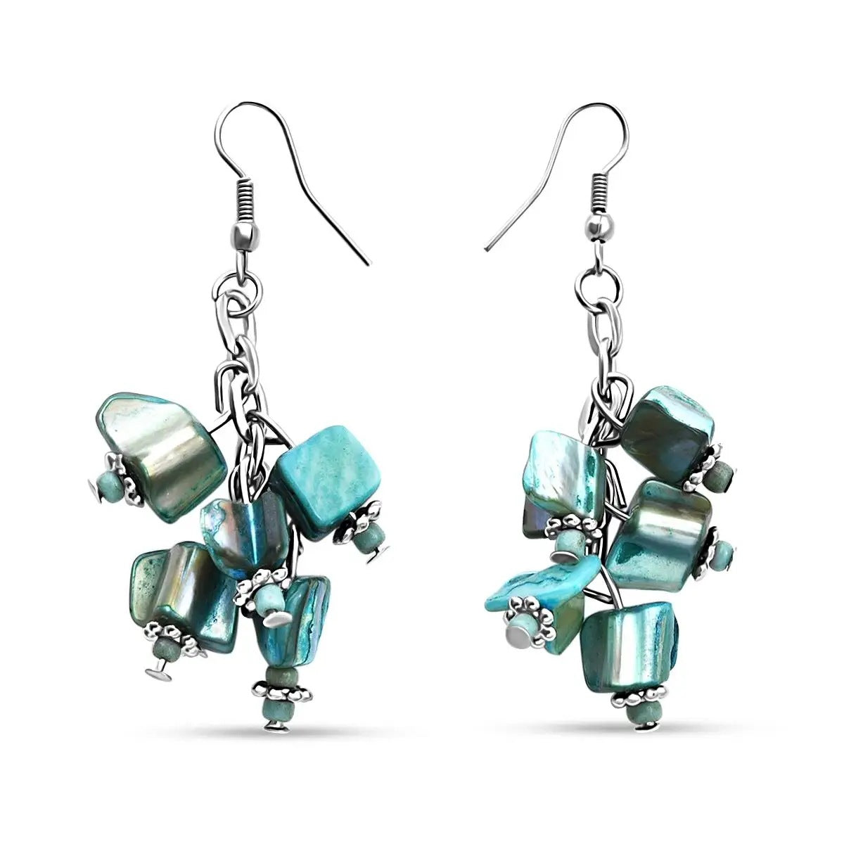 Wholesale Retro Ethnic Style Colorful Shell Earrings Bracelet Multi-layer Necklace