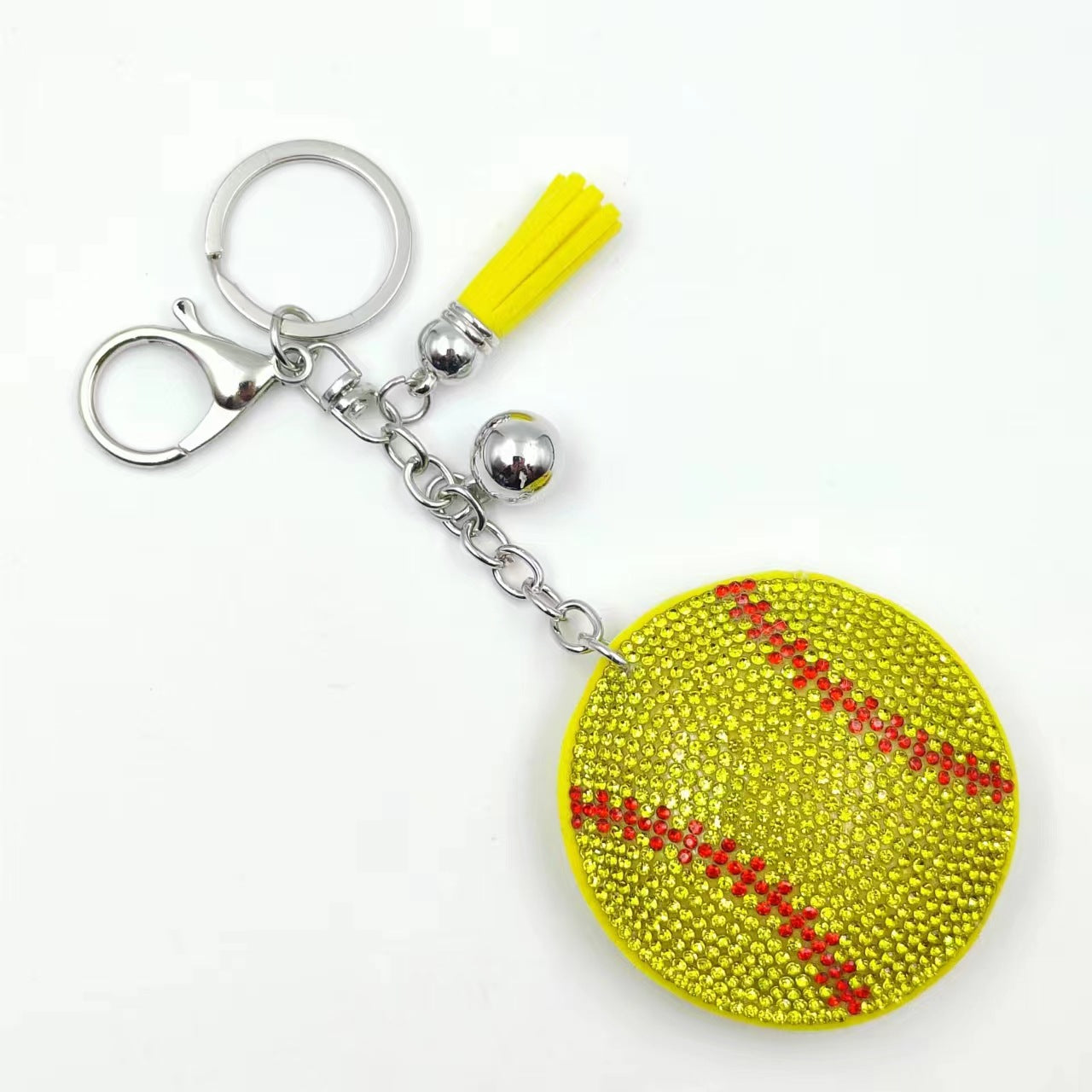 Wholesale 5pcs creative football basketball volleyball baseball keychain