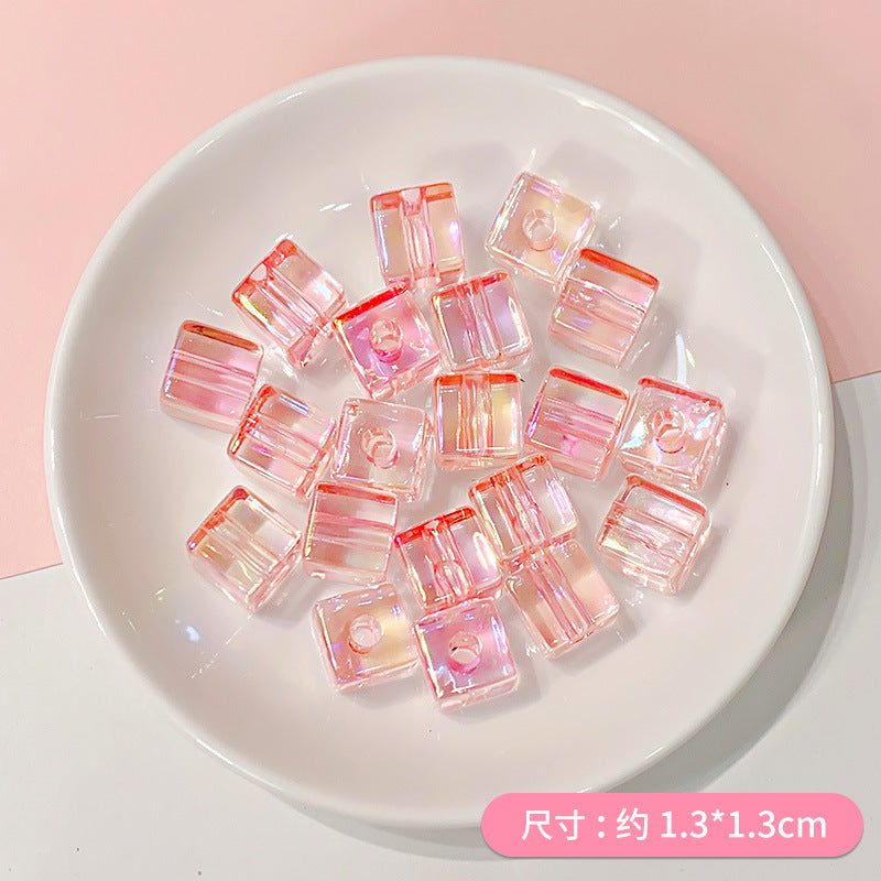 Al por mayor 20pcs acrílico de oso luminoso cuentas de conejo