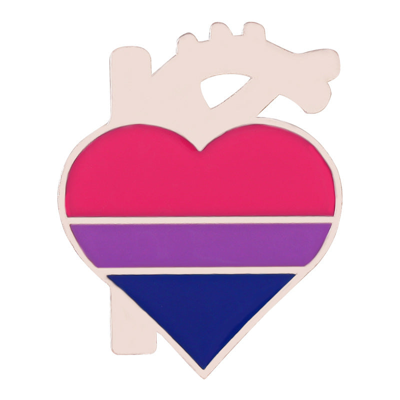 Aleación al por mayor LGBT Rainbow Brooch Broche