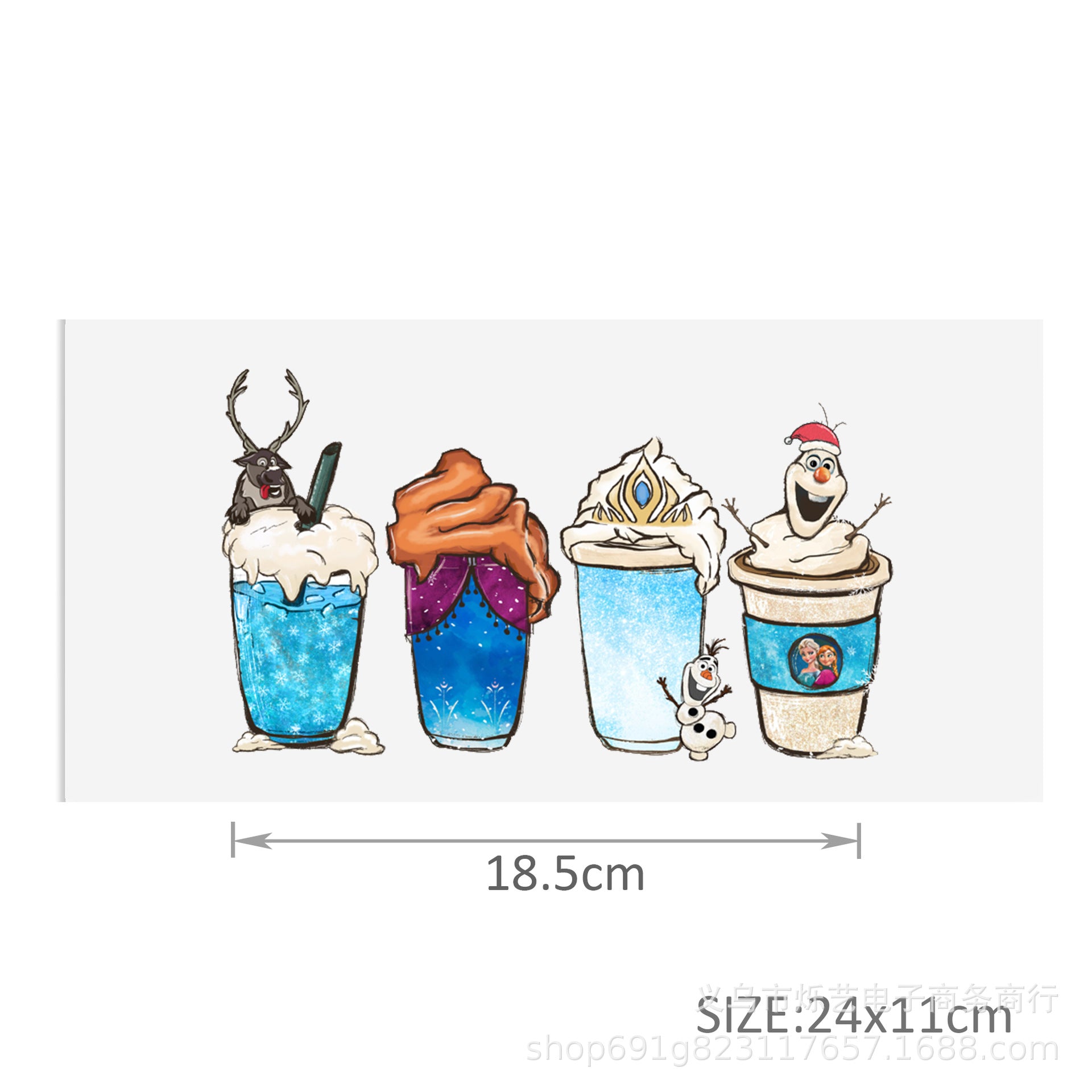 Wholesale Christmas series  Olaf  16oz Cup UV DTF Wraps