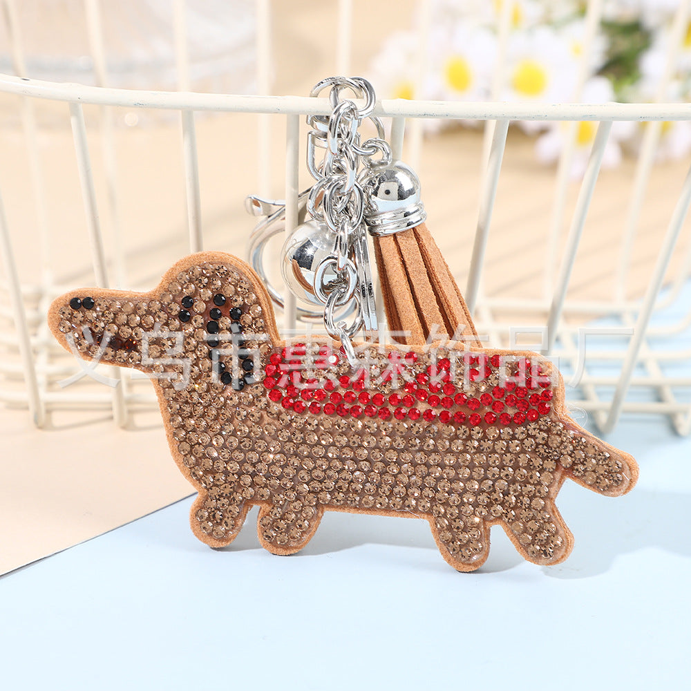Wholesale 4pcs Creative Cartoon Animal  Keychain