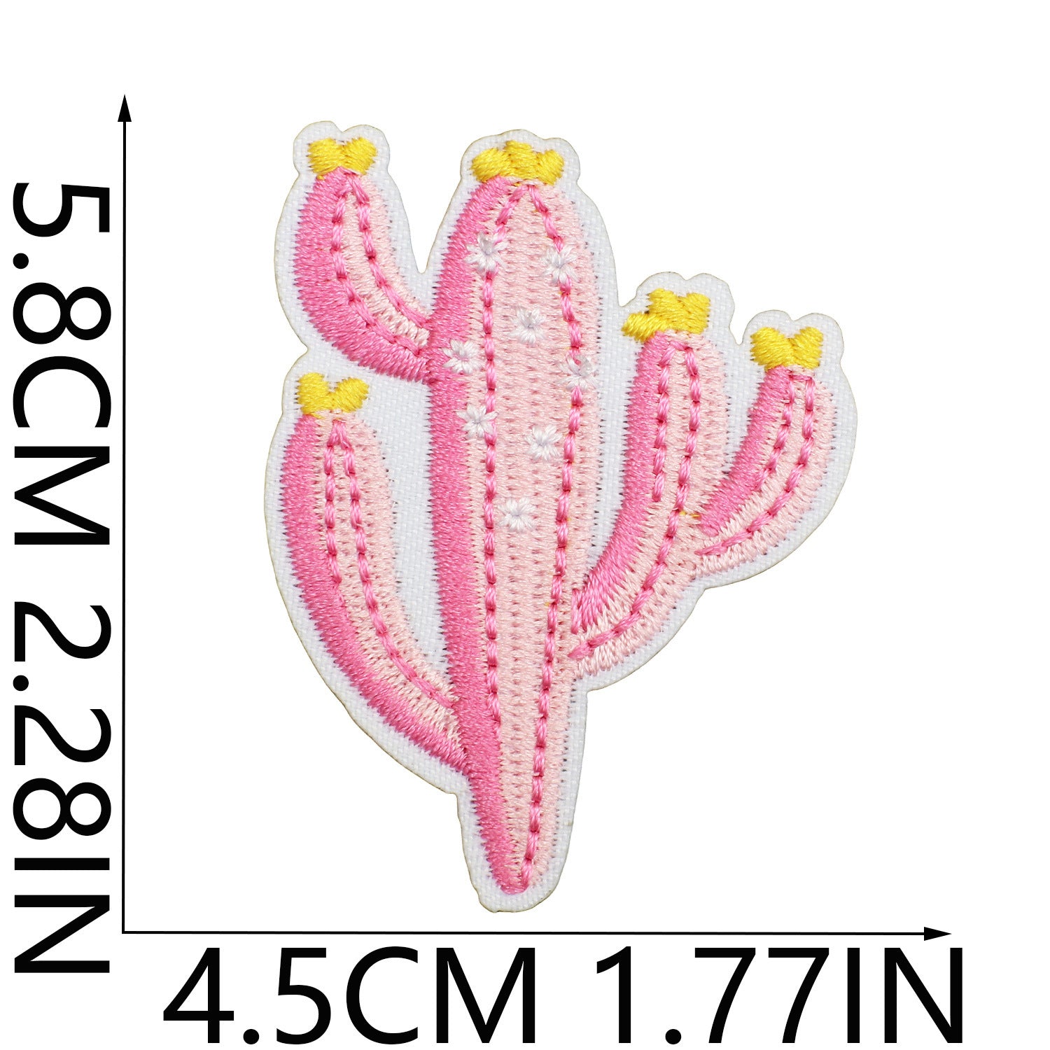 Wholesale Western Cowboy Iron On Embroidery Patch Cactus Cow Head Design Polyester Thread Decorative Clothing Accessory Boutique Gift