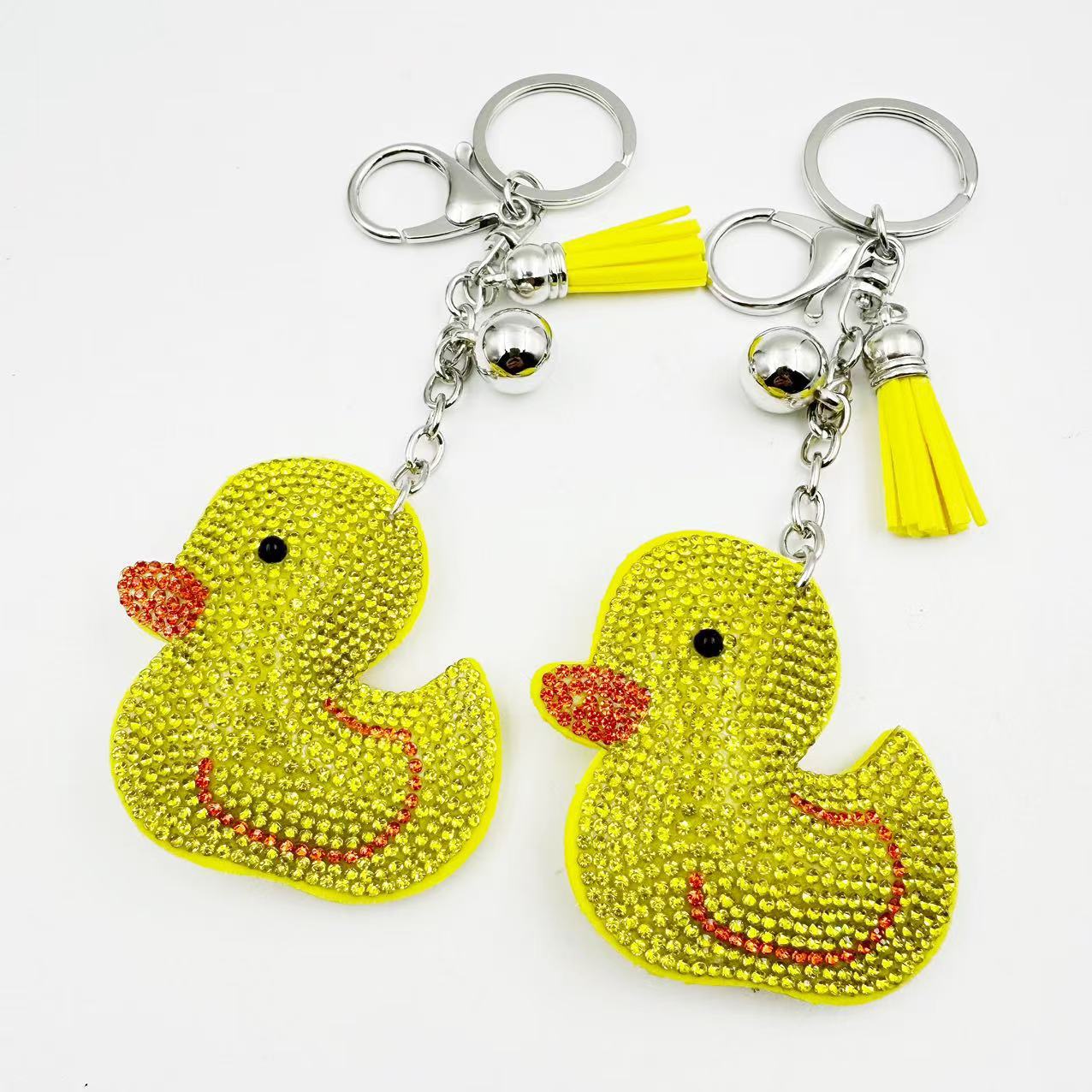 Wholesale  creative cartoon animal diamond key chain Cute Keychain