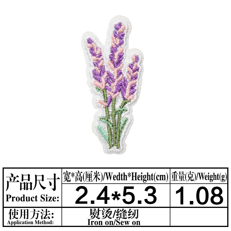 Wholesale Chinese Style Embroidered Flower Patches Twill DIY Applique Decorative Accent For Towels Bags Resale