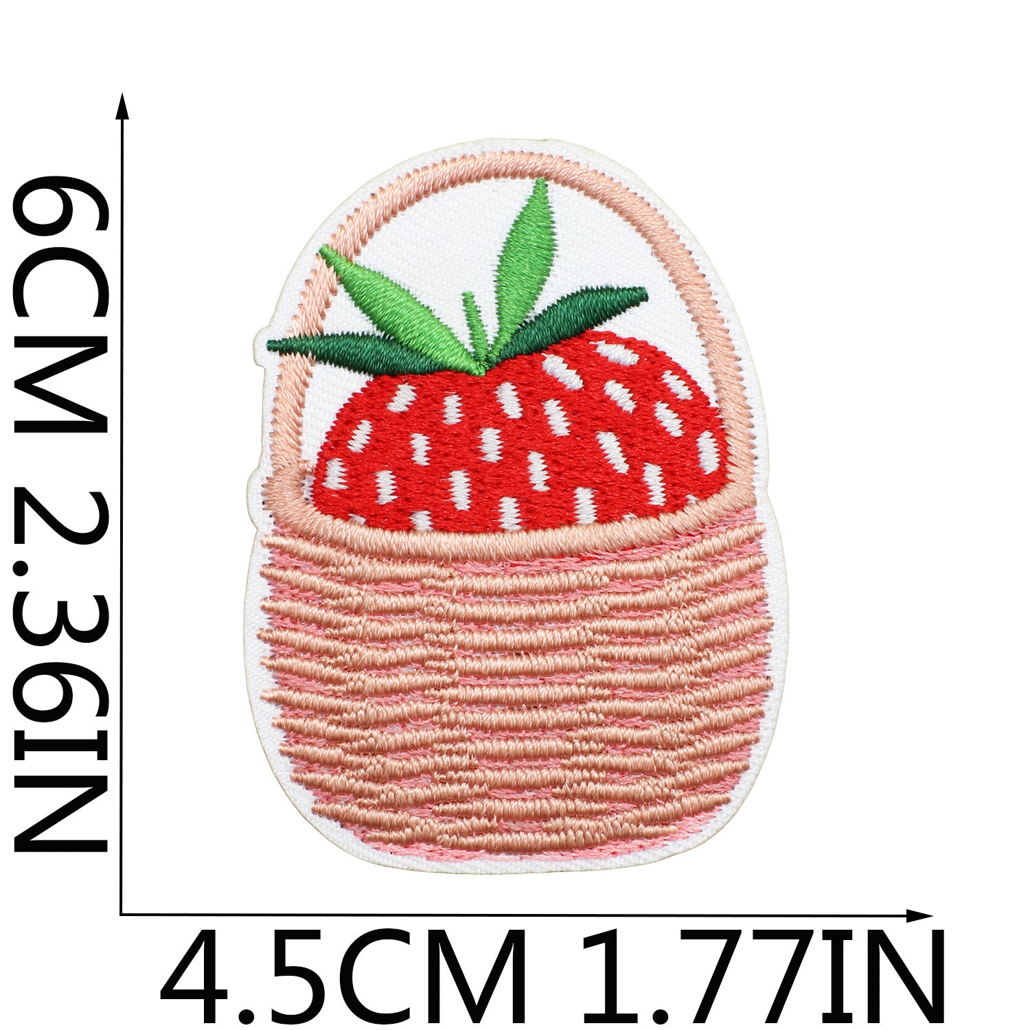 Wholesale Sweet Strawberry Embroidered Cloth Sticker Clothes Decoration Patch