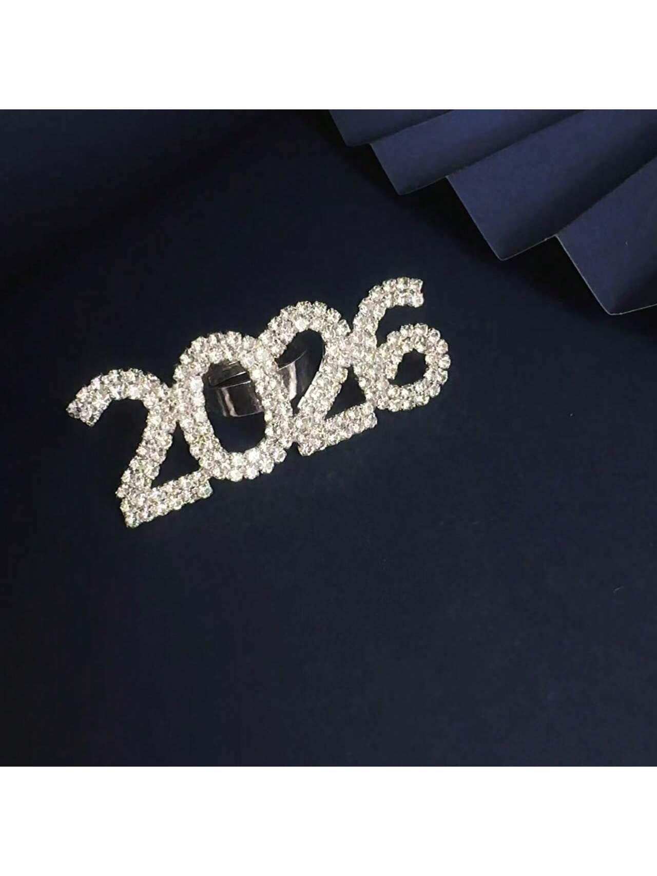 Wholesale Geometric Number 2026 Rhinestone Rings