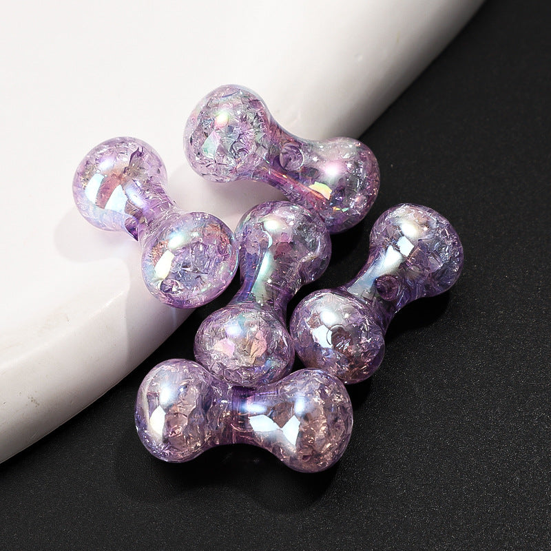 Cuentas de huesos de crujido acrílico de 50 piezas al por mayor