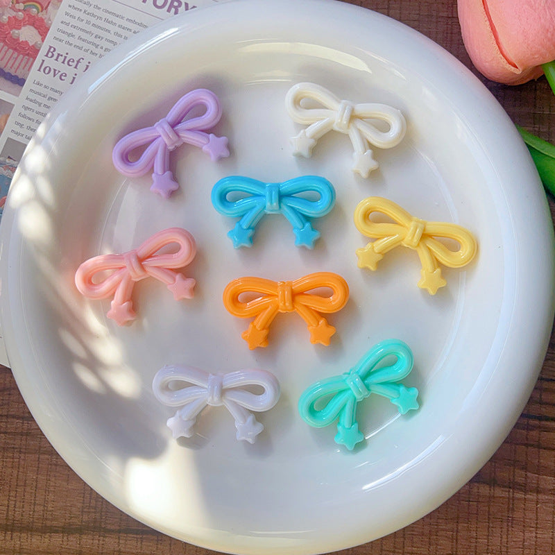 Wholesale 10pcs/pack  Bow tie  knot  stars  scattered beads   bead beads  Acrylic Beads
