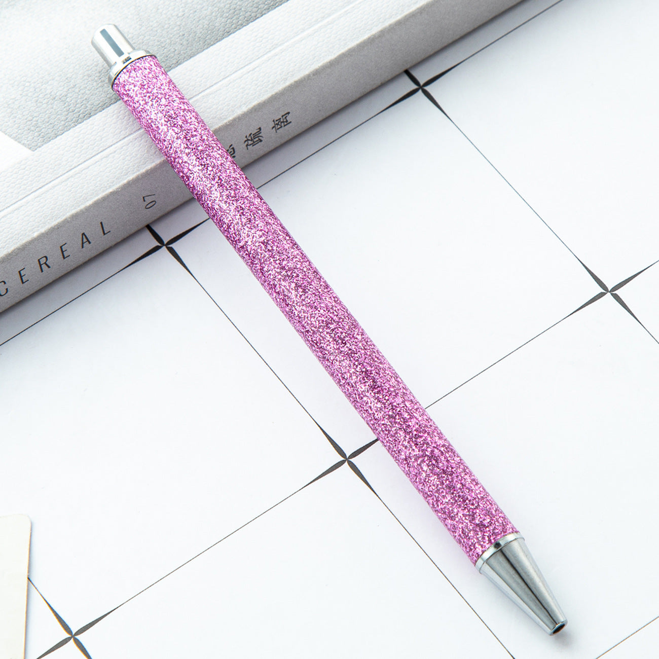Wholesale Colorful creative foreskin glitter metal touch pen