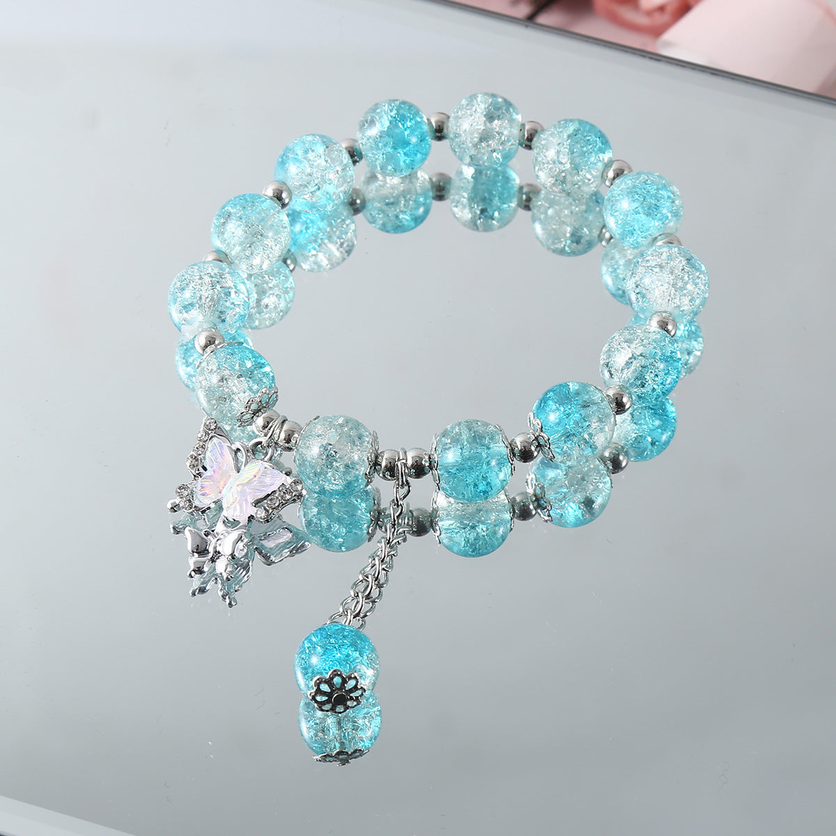 Wholesale  Super Fairy Butterfly Jade Broken Bracelet  Charms Butterfly Bracelets