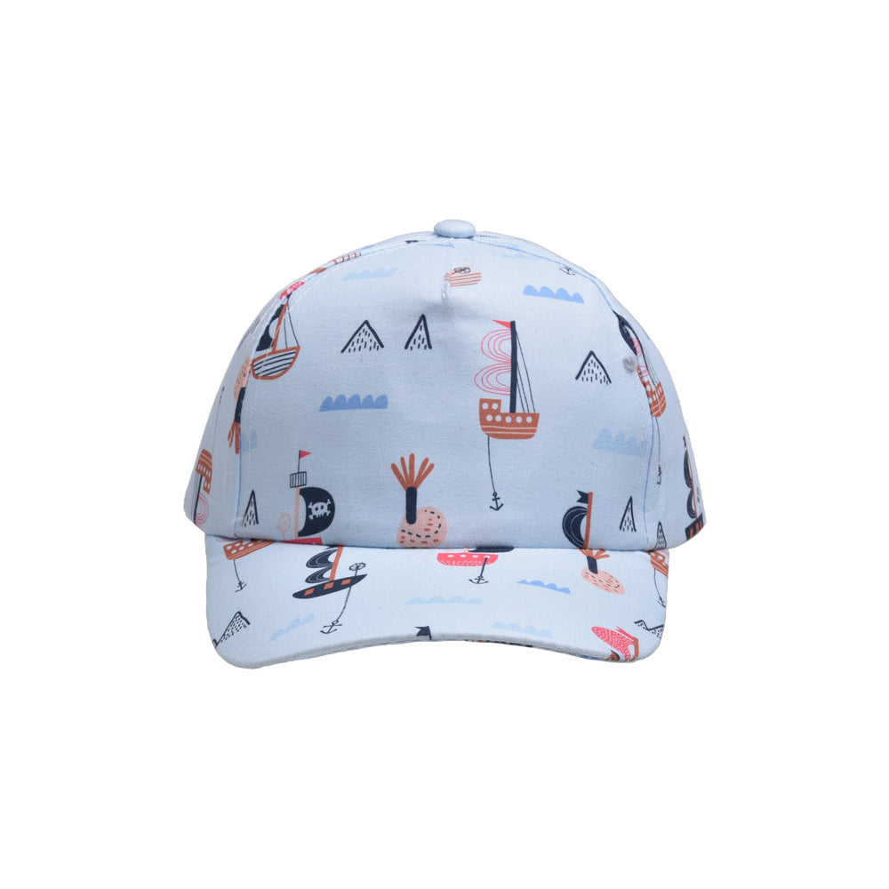 Wholesale children's hat little dinosaur small crocodile small sailing boy peaked cap baby baseball cap sun protection hat