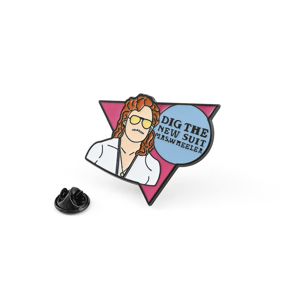 Wholesale Cute cartoon metal badge Brooch