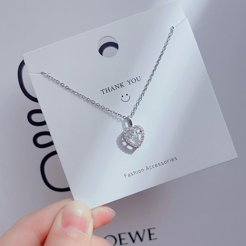 Wholesale Simple Four Leaf Clover Necklace Clavicle Chain