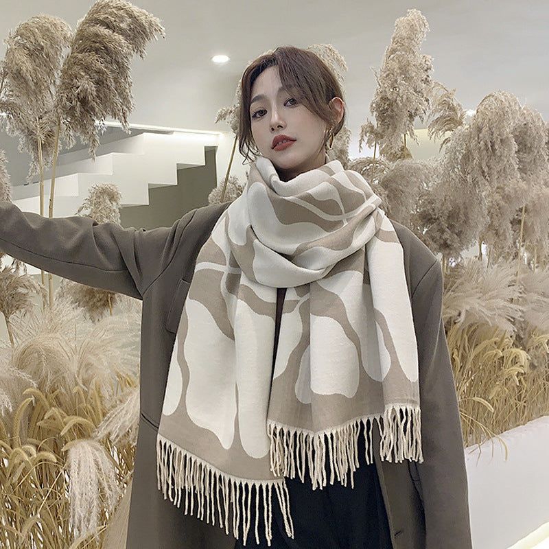 Wholesale Winter Imitation Cashmere Thickened Warm Scarf