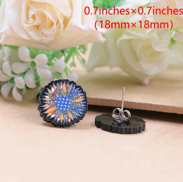 Wholesale Independence Day Stud Earrings