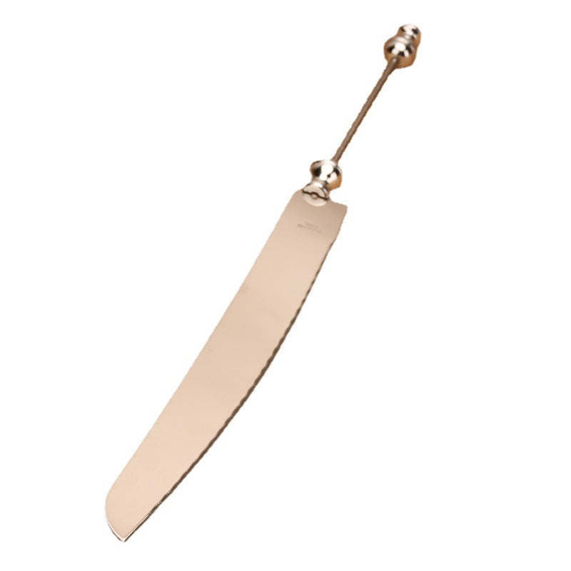 Wholesale Beadable Utensils DIY Stainless Steel Pizza Shovel Bread  Butter Cream Table Cutlery