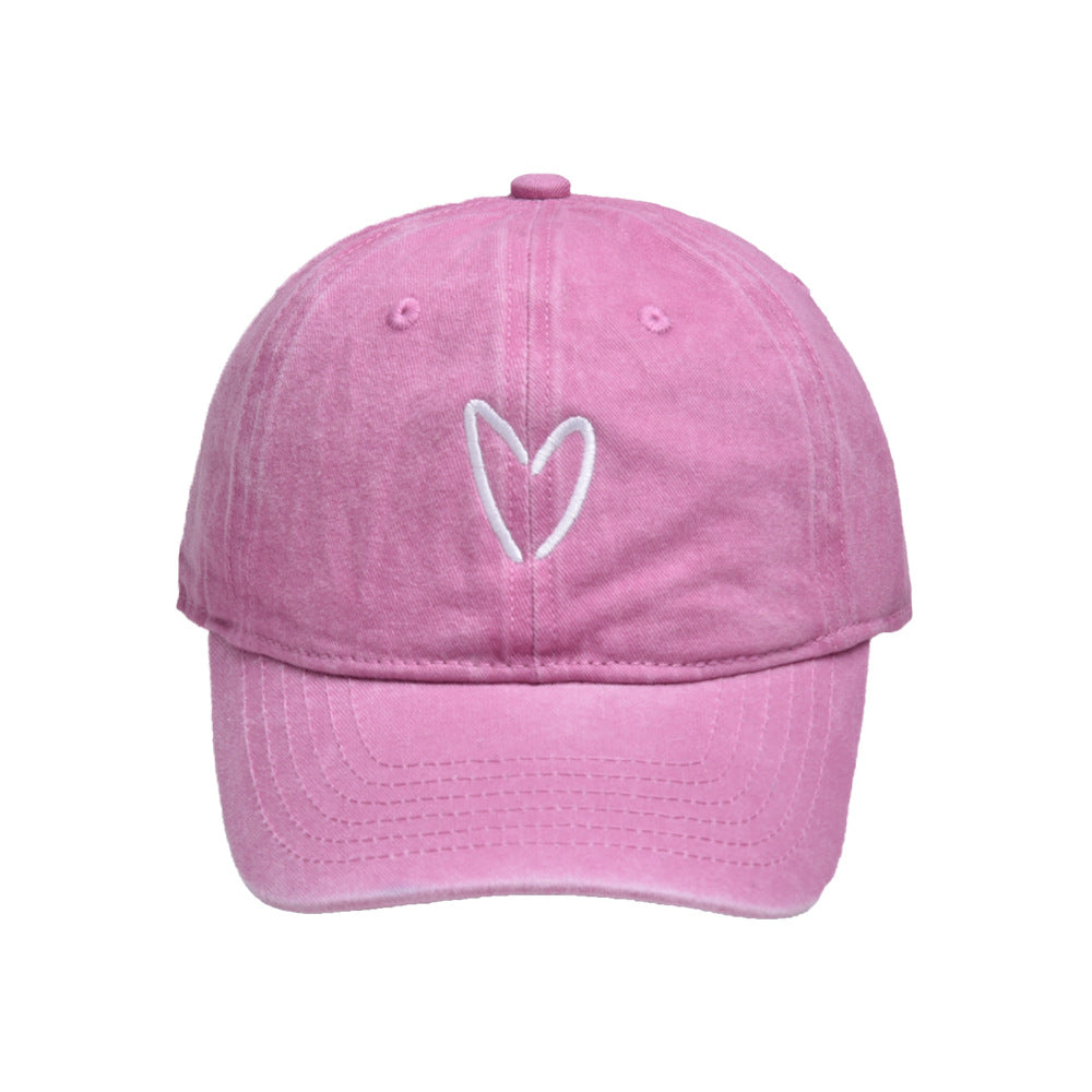 Wholesale Love Embroidered Cotton Baseball Caps