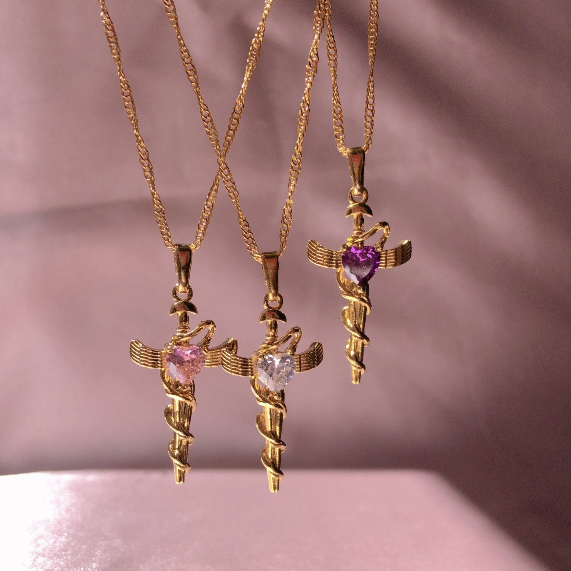 Wholesale 18k Gold-plated Titanium Steel Retro Snake Shaped Necklace