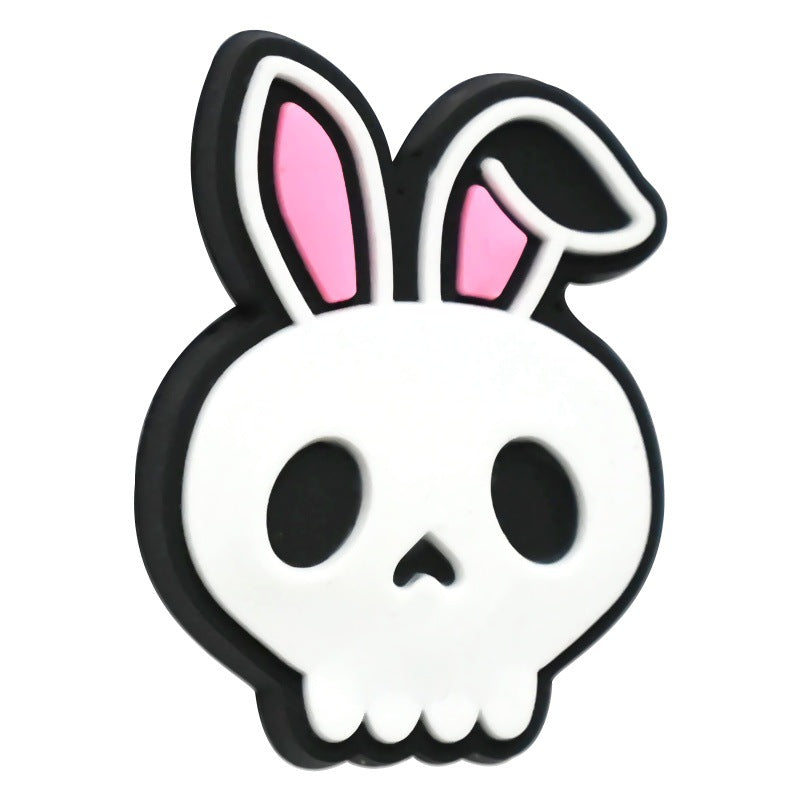 Wholesale  Random 100pcs/pack  Cute cartoon rabbit through-hole beads