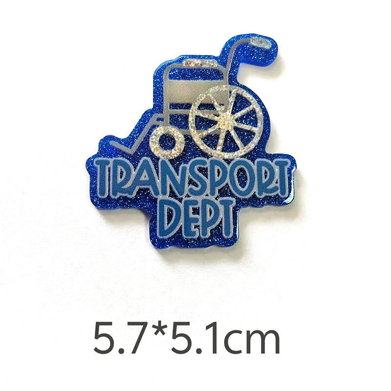 Wholesale 10pcs Cartoon Medical Nurse Acrylic Flatback