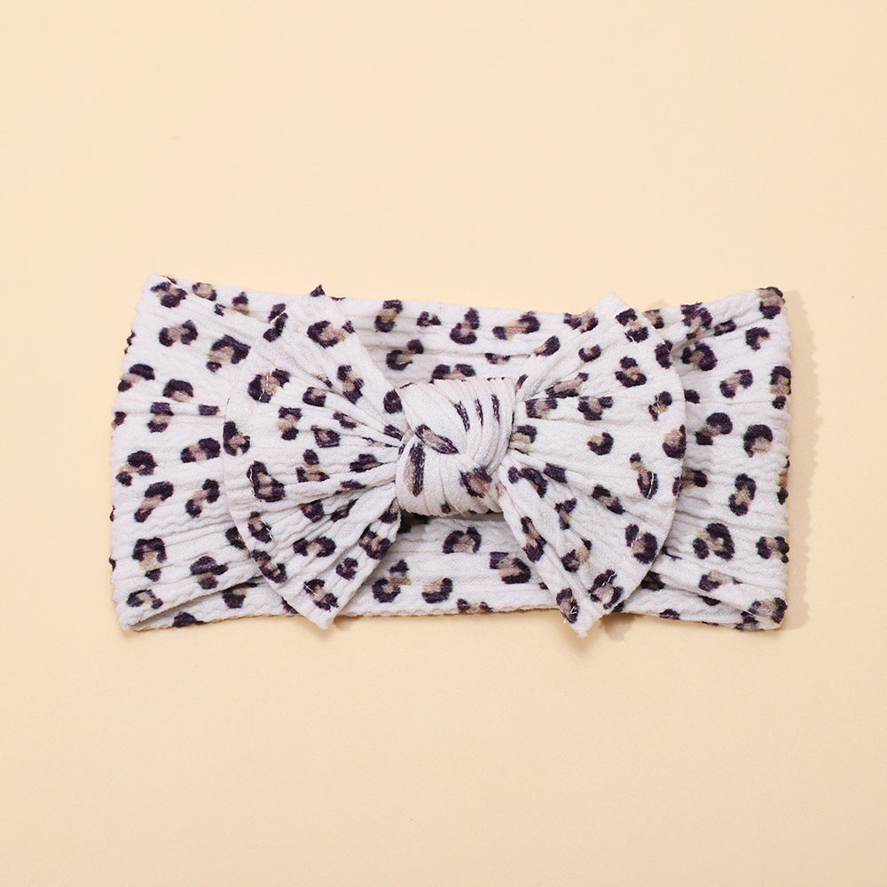 Wholesale Printed Bow Fabric Children's Headbands