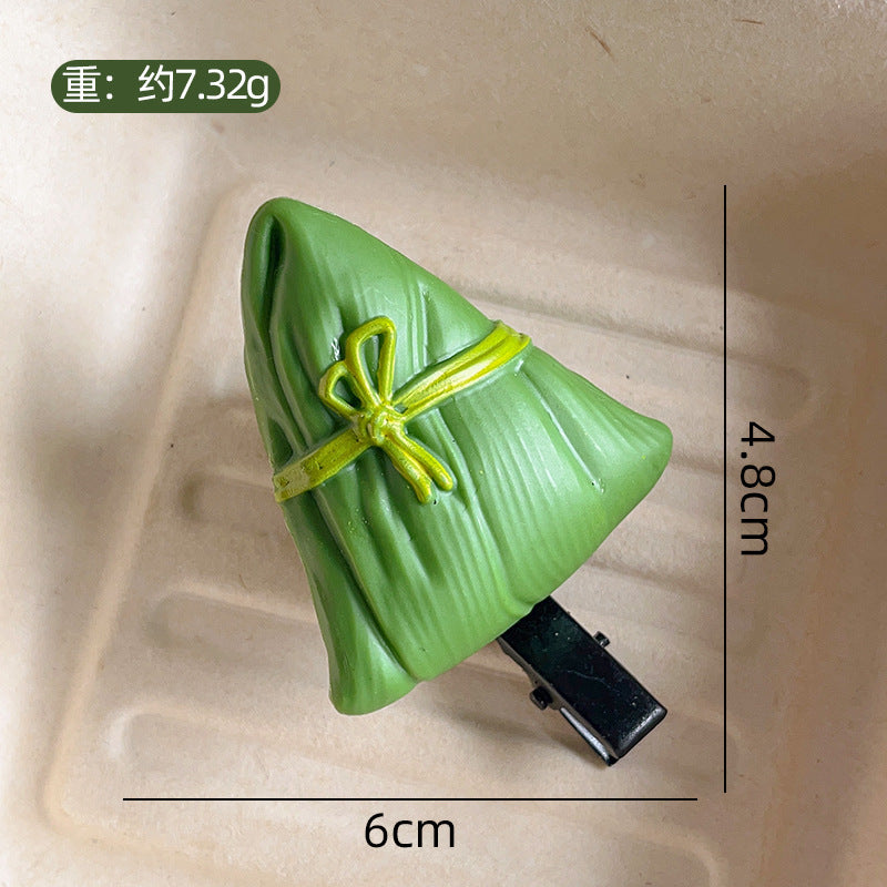 Wholesale Cute Funny Imitation Rice Dumpling Hairpin