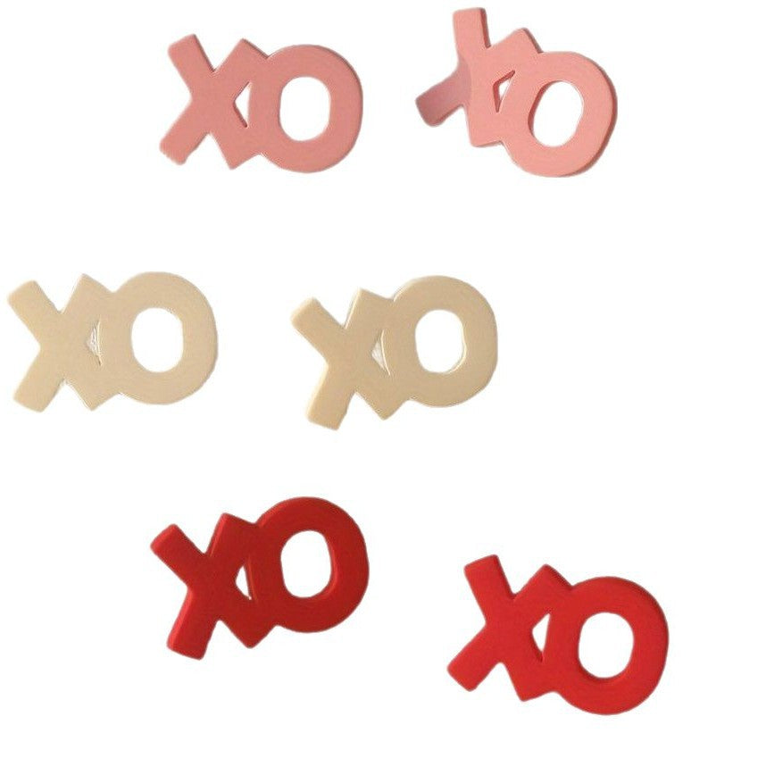 Wholesale Xo Earrings  Three-Color Earrings Valentine' s Day/Mother' s Day