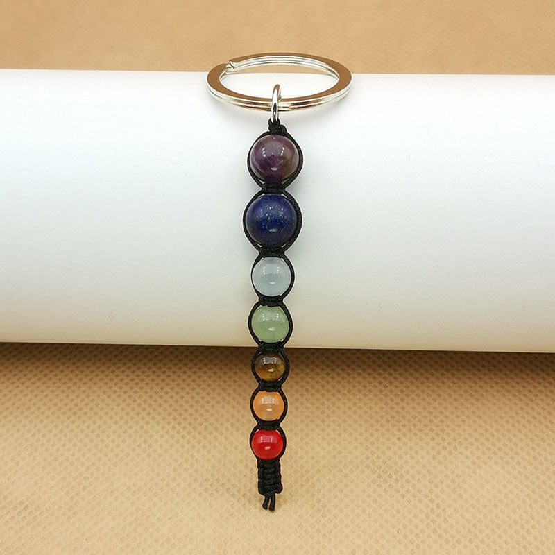 Columnas hexagonales al por mayor cuentas coloridas Piedras tejidas de metal de metal