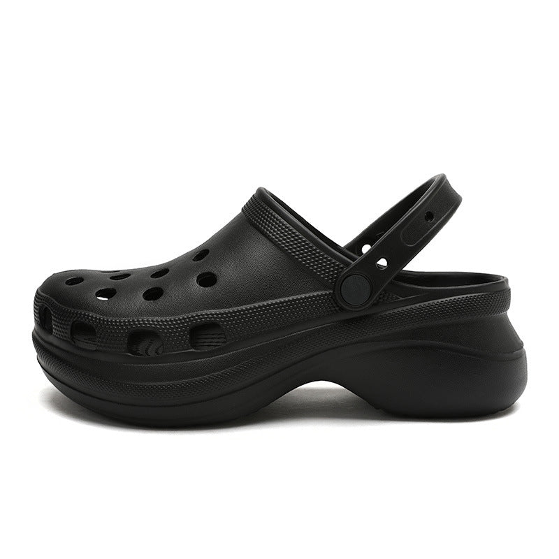 Wholesale of High Heels and EVA Perforated Shoes for External Wear