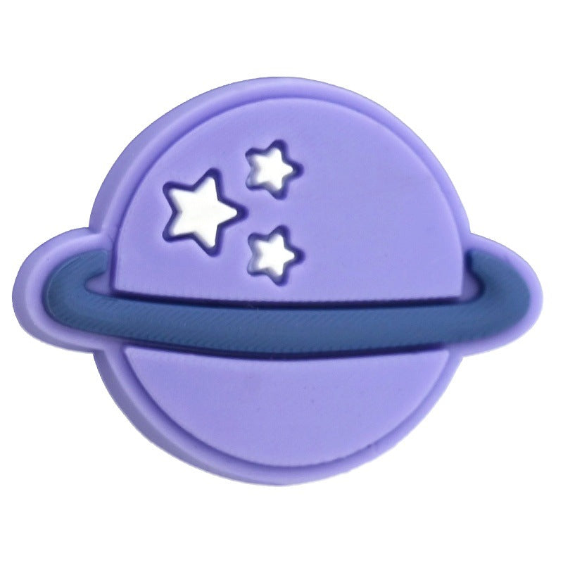 Wholesale  Random 100pcs Planet Series Soft Rubber Beads