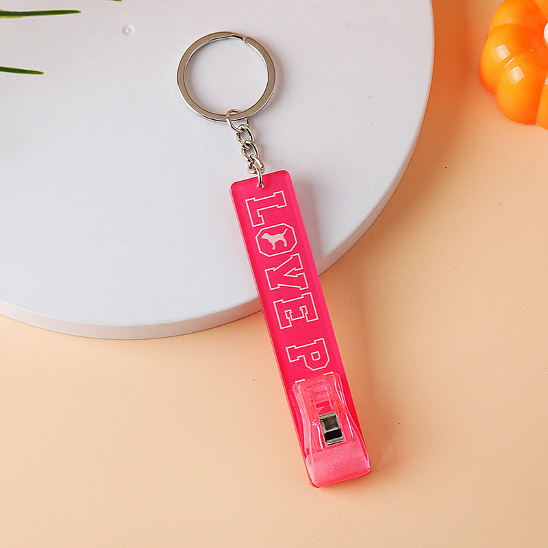 Wholesale Contactless Card Reader Clip Acrylic Keychain