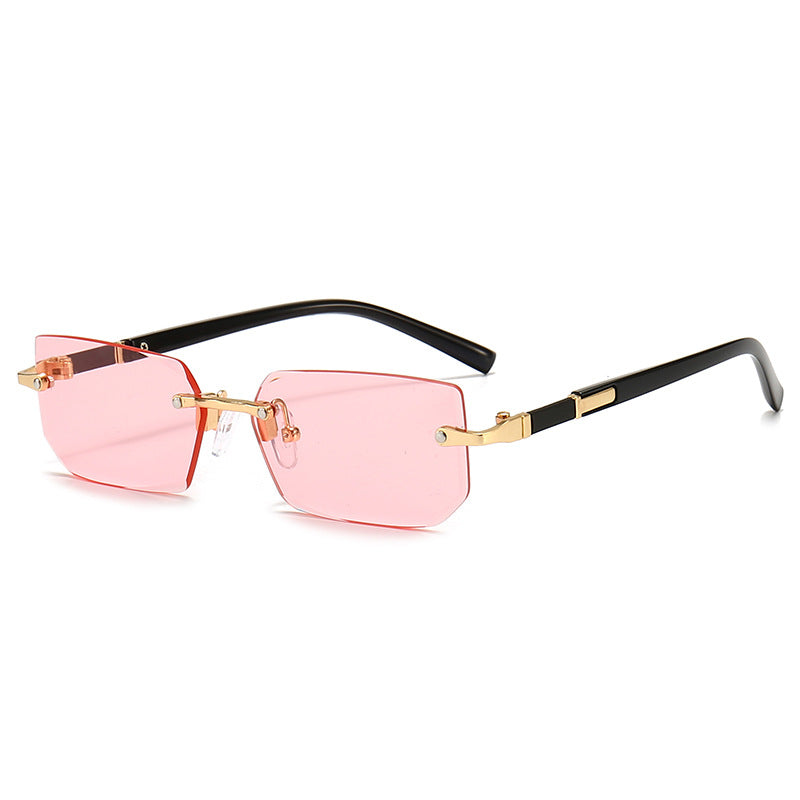 Wholesale Frameless Jelly Colored PC Sunglasses