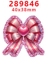 Wholesale Random 30pcs Pink Bow Series Acrylic Flatback