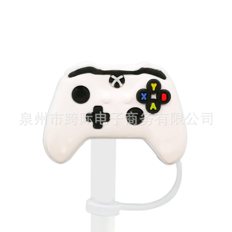 Wholesale 10pcs Game Style Straw Cap Silicone Dust Plug Cute Anime Party Casual Decorations