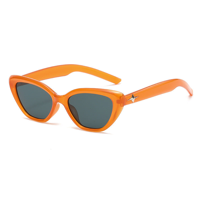 Wholesale Retro triangular cat-eye small face small frame sunglasses