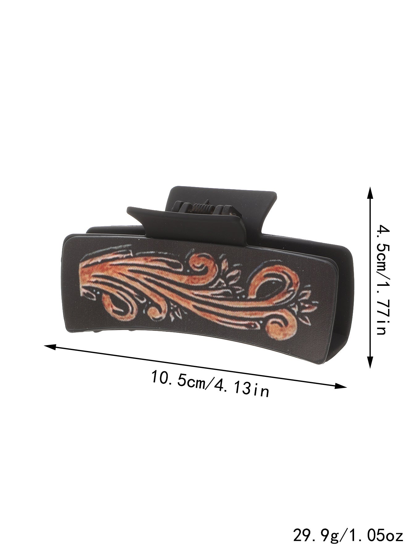 Wholesale western cowboy horsehair leather hair clip shark clip