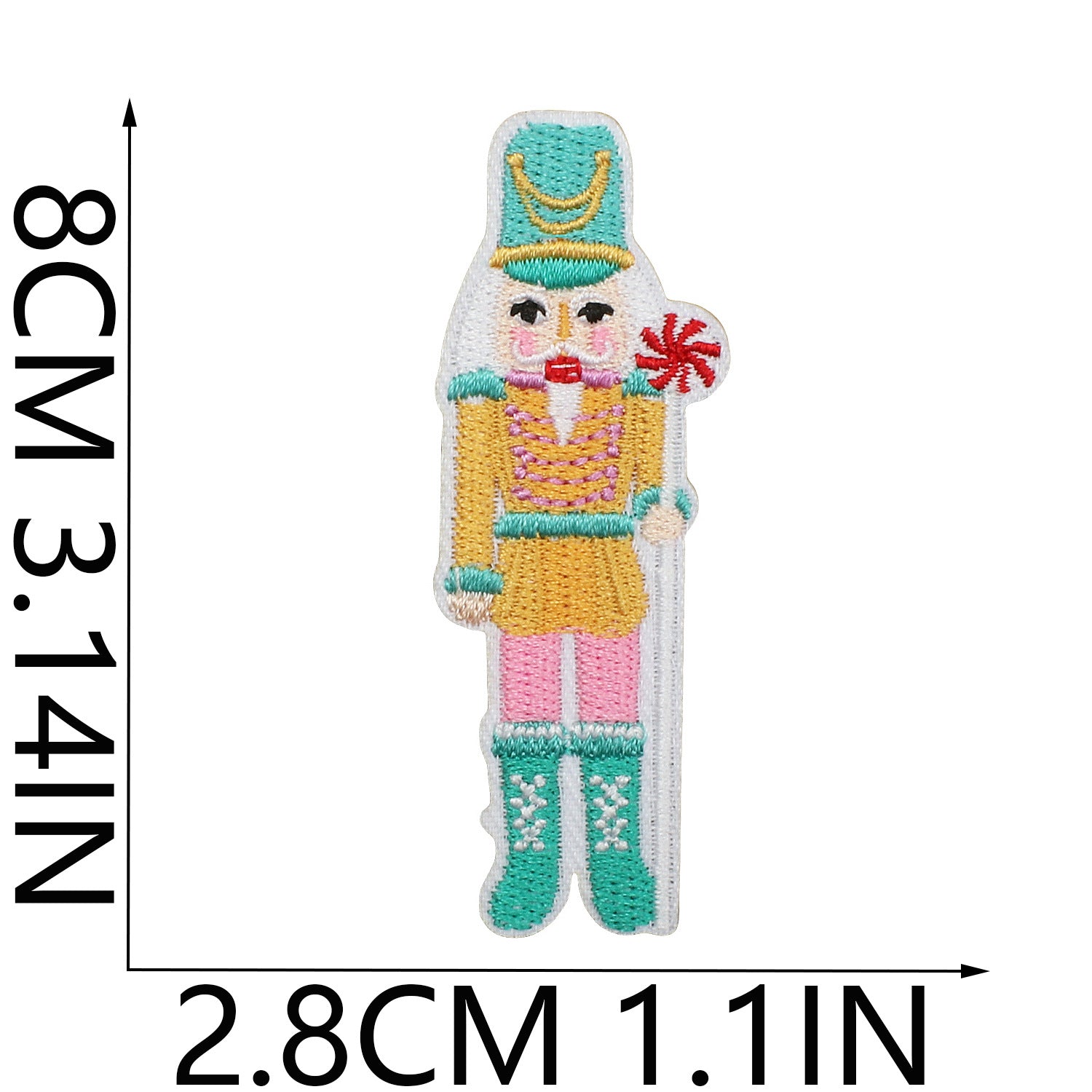 Wholesale Chic Polyester Embroidered Iron On Nutcracker Patch For Clothing Bags DIY Craft Accessory OLY Exclusive