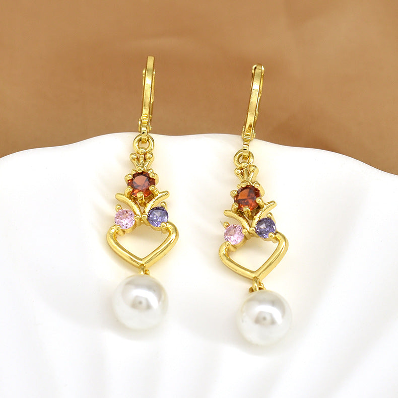 Wholesale Personality Fashion Pearl Tassel Earrings