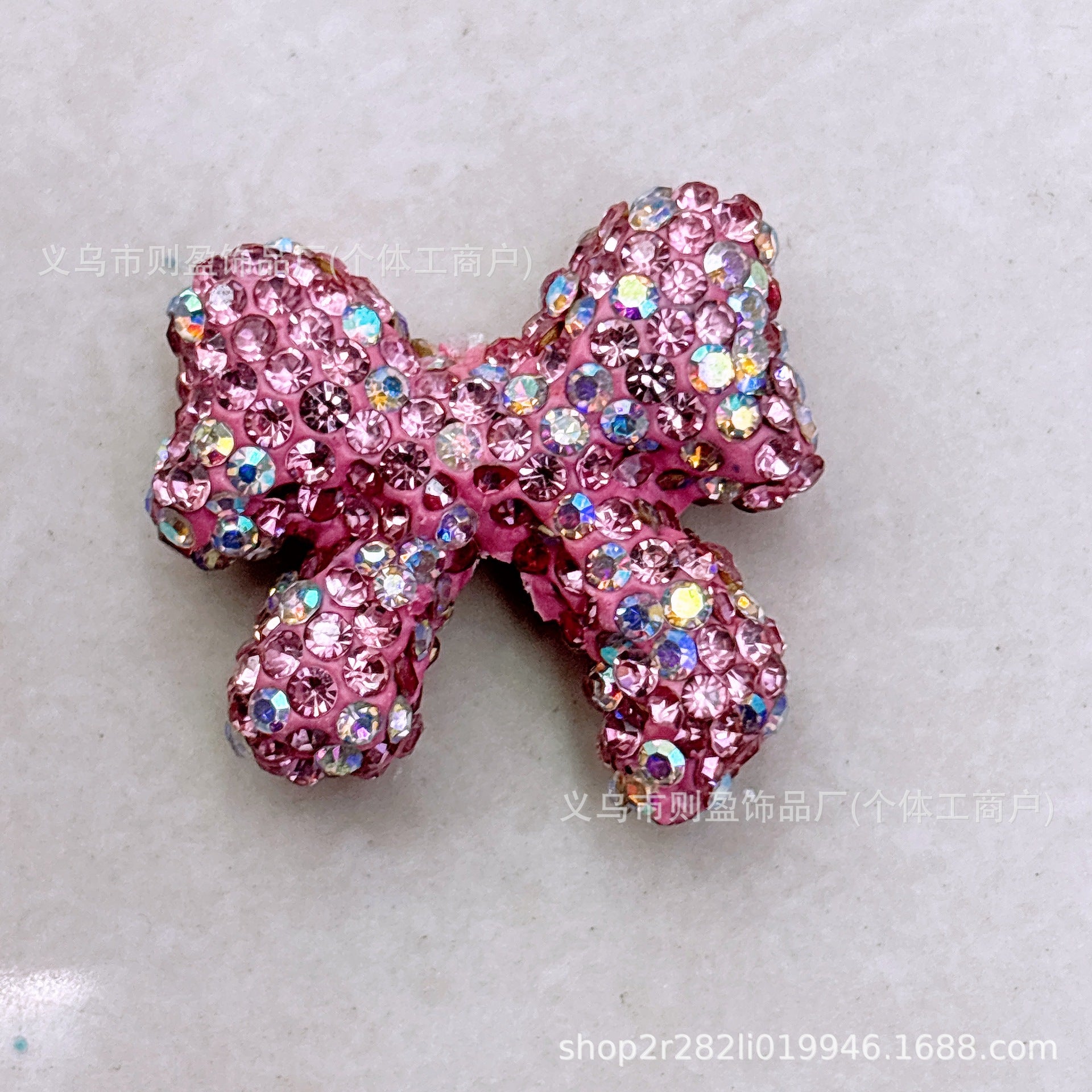Wholesale 20pcs Heavy Industry with Drilled Pottery Clay Butterfly Bow Float Vertical Hole Beads