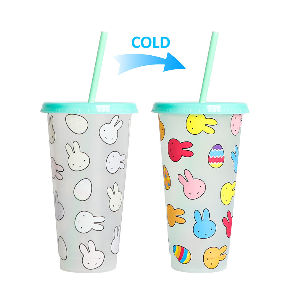 Wholesale Easter Single Layer PP Plastic Color Changing Cup
