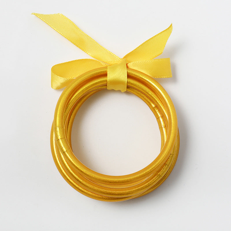 Brazalete de oro de tubo de silicona de PVC por mayor