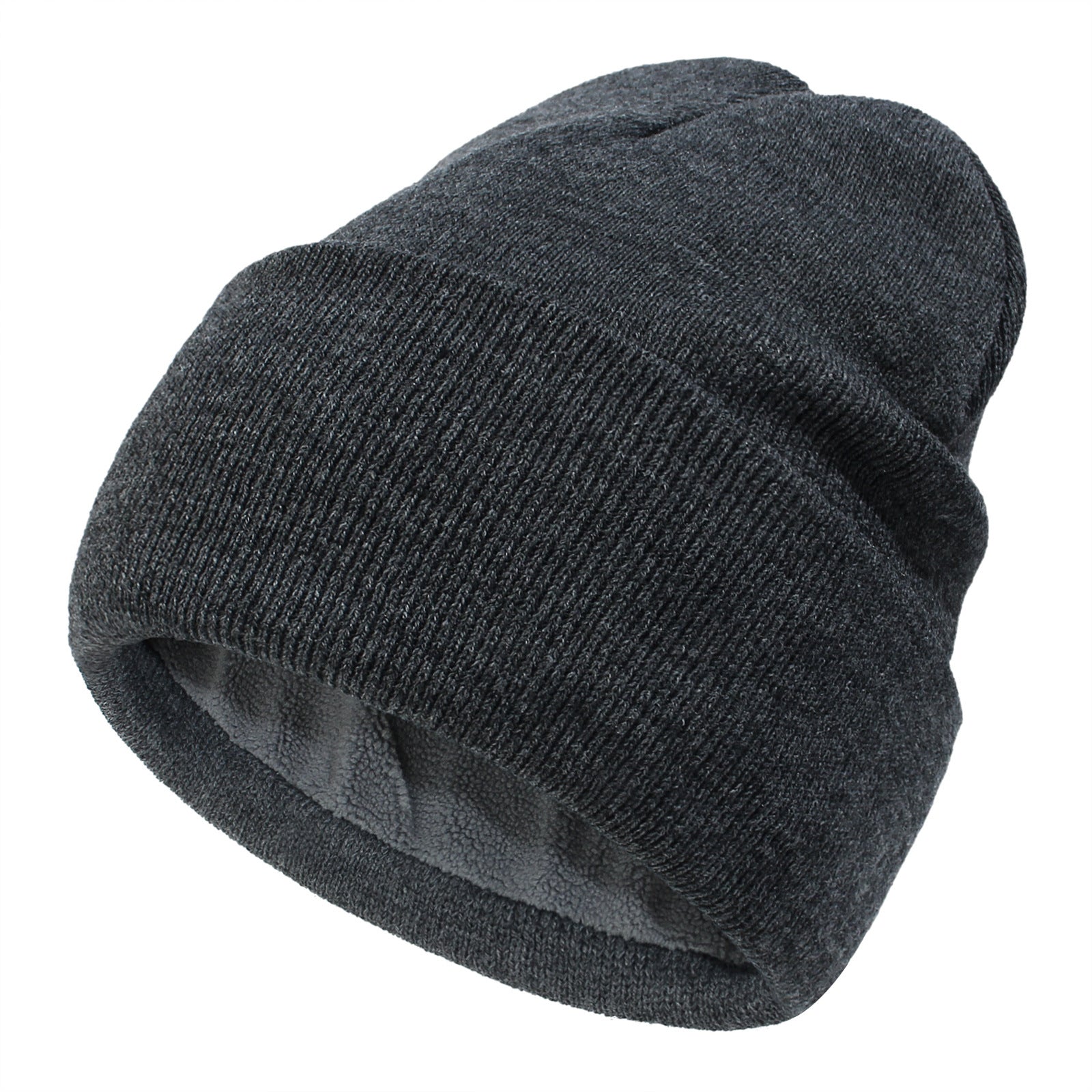Wholesale Knitted Plus Velvet Warm Wool Solid Color Baita Casual Pullover Hat