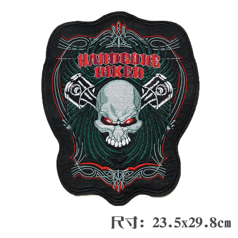 Wholesale Large punk style clothing embroidery DIY Patches
