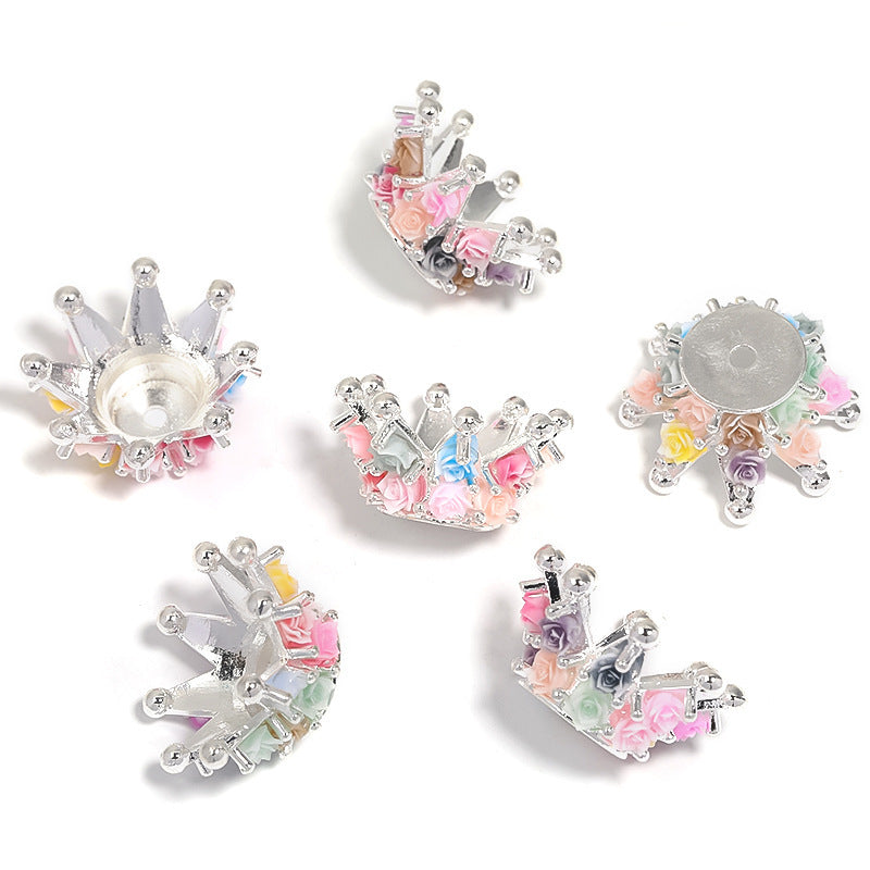 Wholesale 5pcs  Acrylic Butterfly Beads Flower Round Acrylic Beads