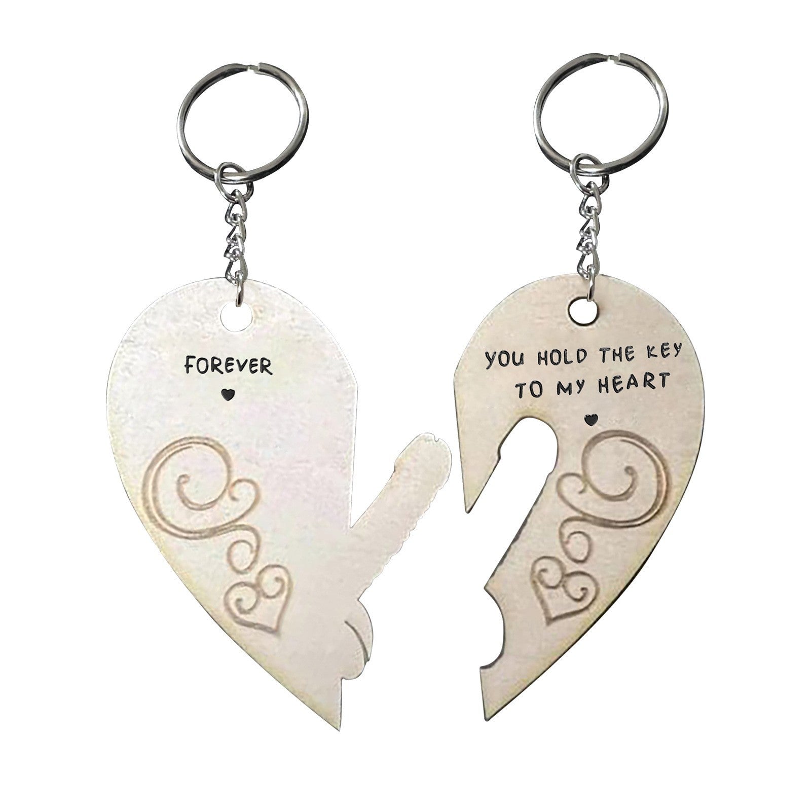 Wholesale Wooden Couple Love Key Chain