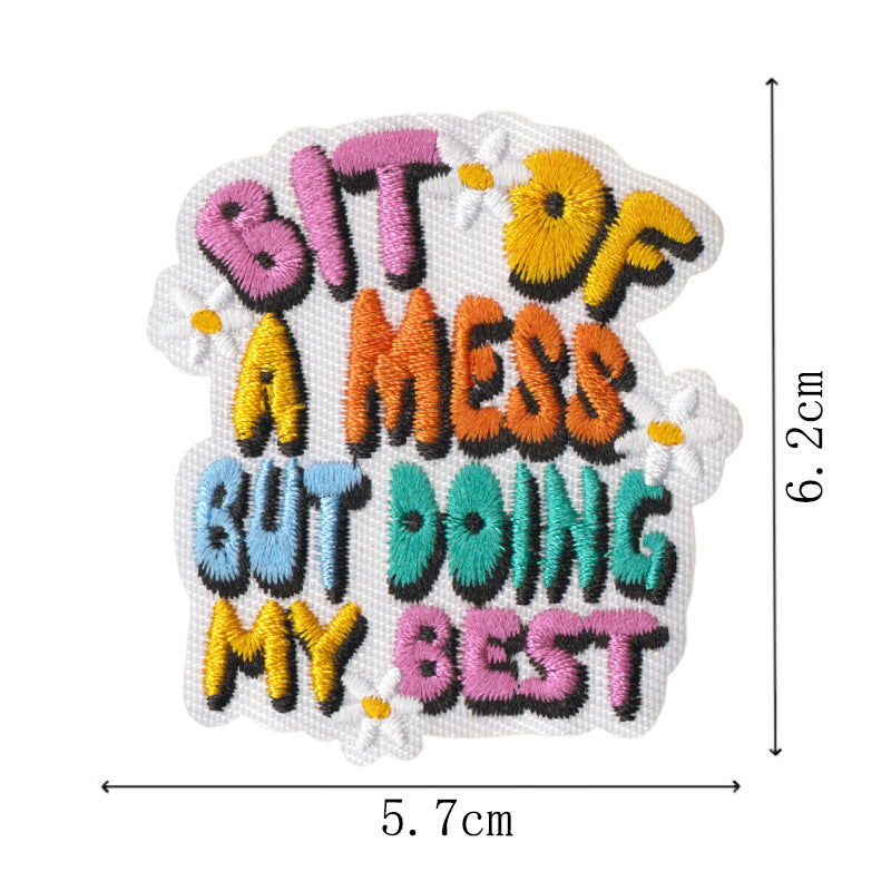 Wholesale Funny duck and cat embroidery DIY Patches