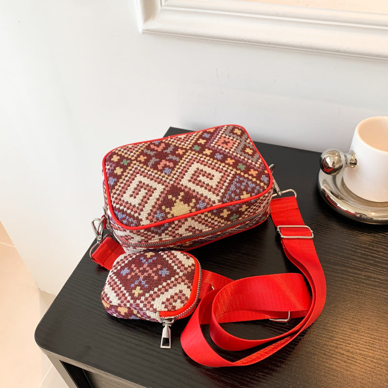 Wholesale Ethnic Style Canvas Shoulder Bag