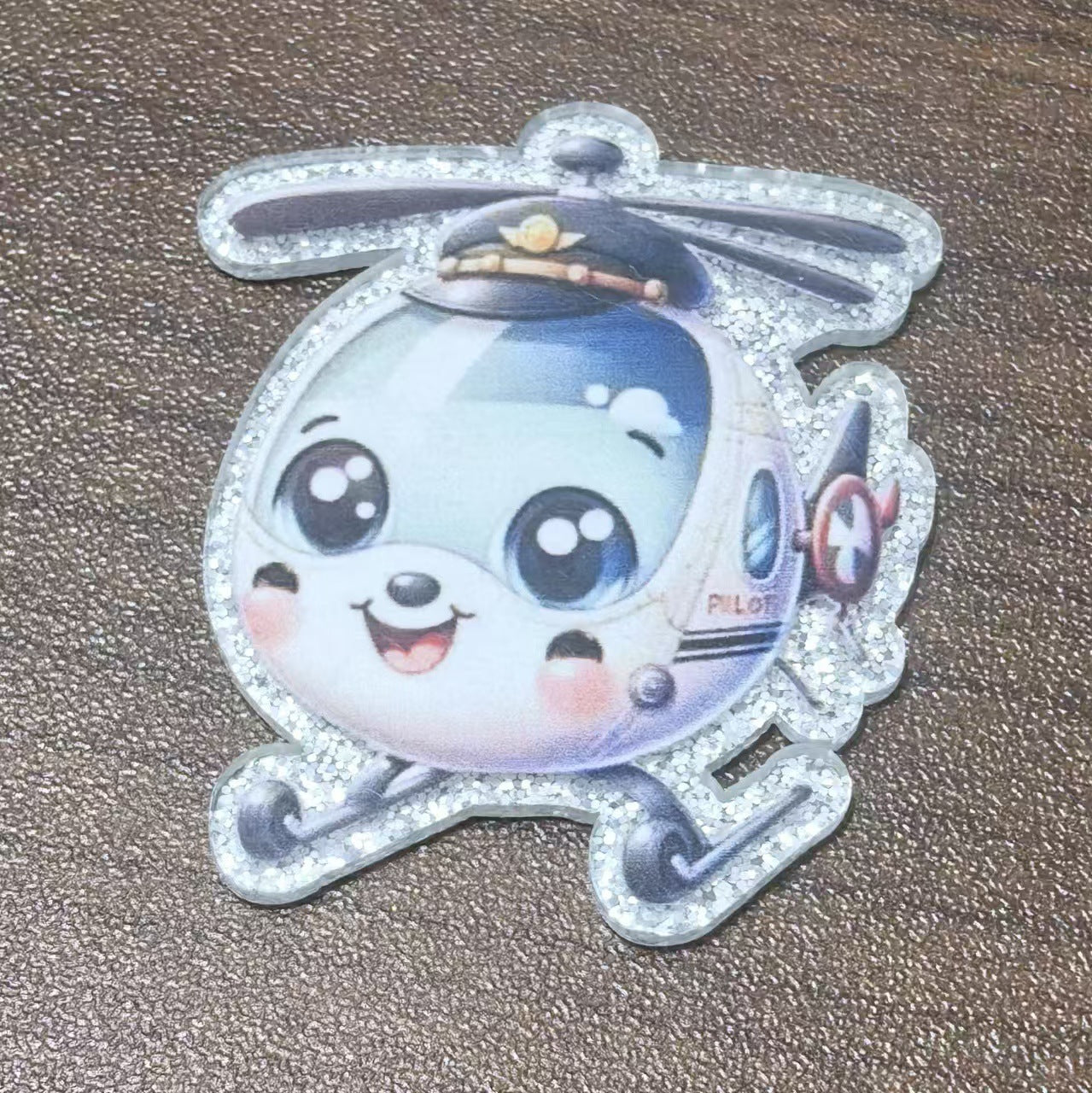 Wholesale 10pcs Glitter Acrylic Cartoon Car
